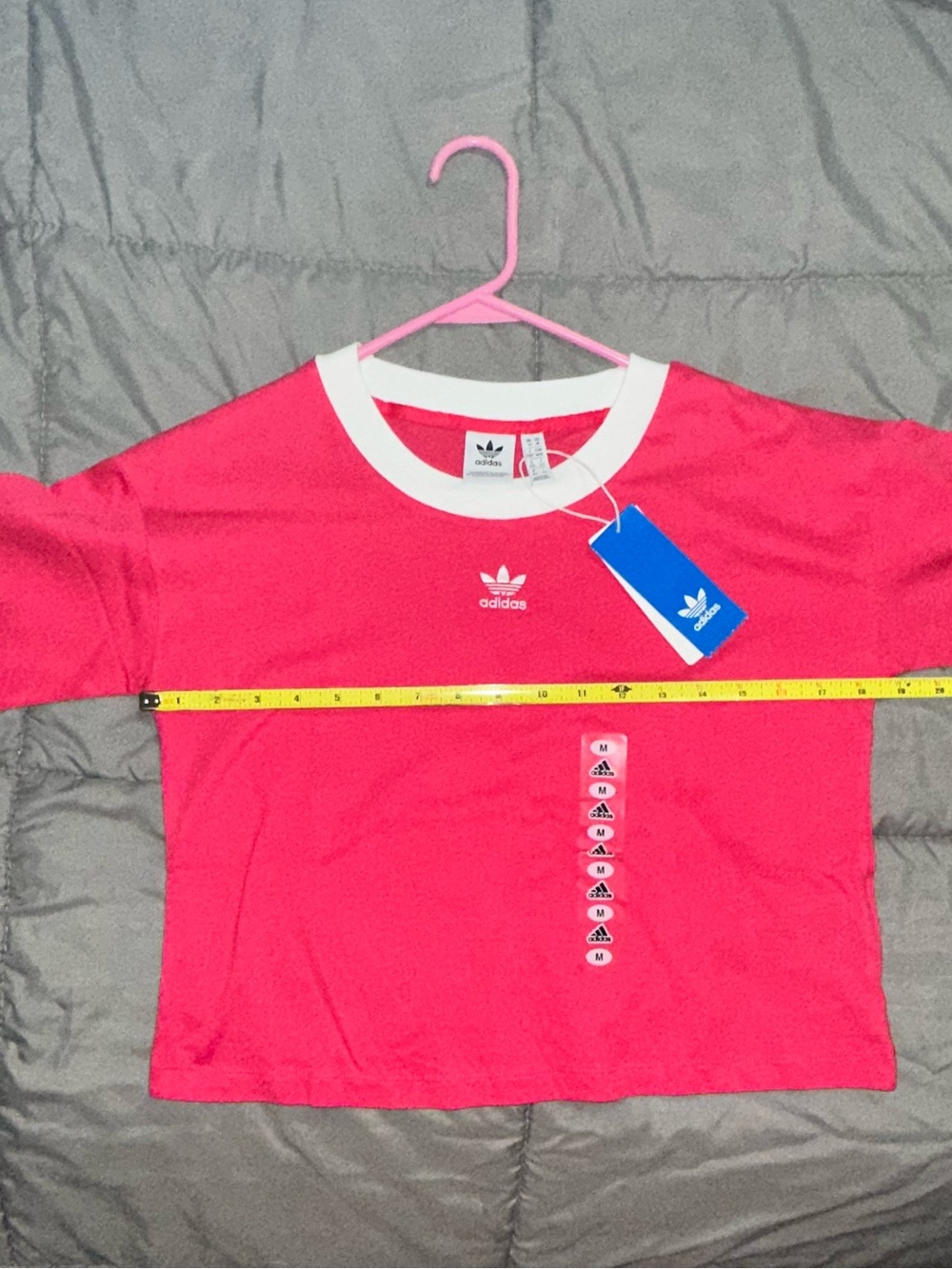 Adidas Pink Short Sleeve Ringer Tee